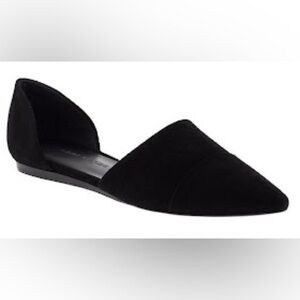 Jenni Kayne Suede D'Orsay Flats SZ.39 BLACK